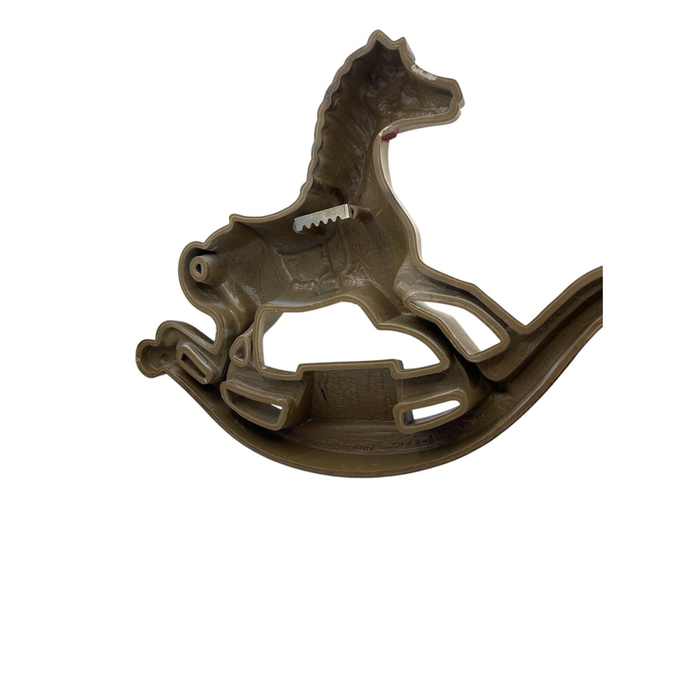 Vintage Burwood Rocking‎ Horse Nursery Wall Hanging Home Decor White 9"x13" - Picture 5 of 5